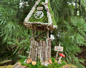 Medium Wishing Well, handmade fairy house, personalized gift, custom made, fairy garden accessory, birthday gifts, gifts for her, fairy