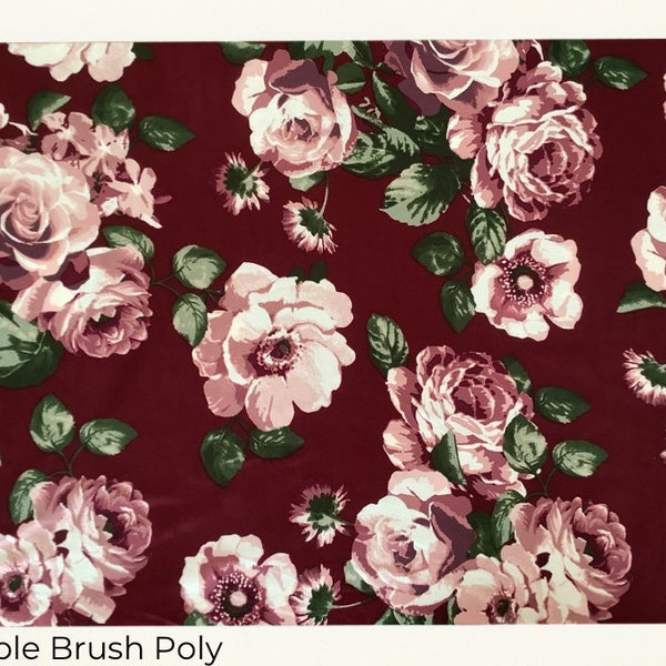 Double Brush Poly, Fabric, By The Yard/Half Yard