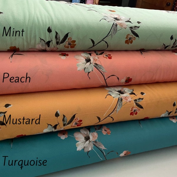 Polyester Bubble Crepe Fabric, By The Yard/ Half Yard