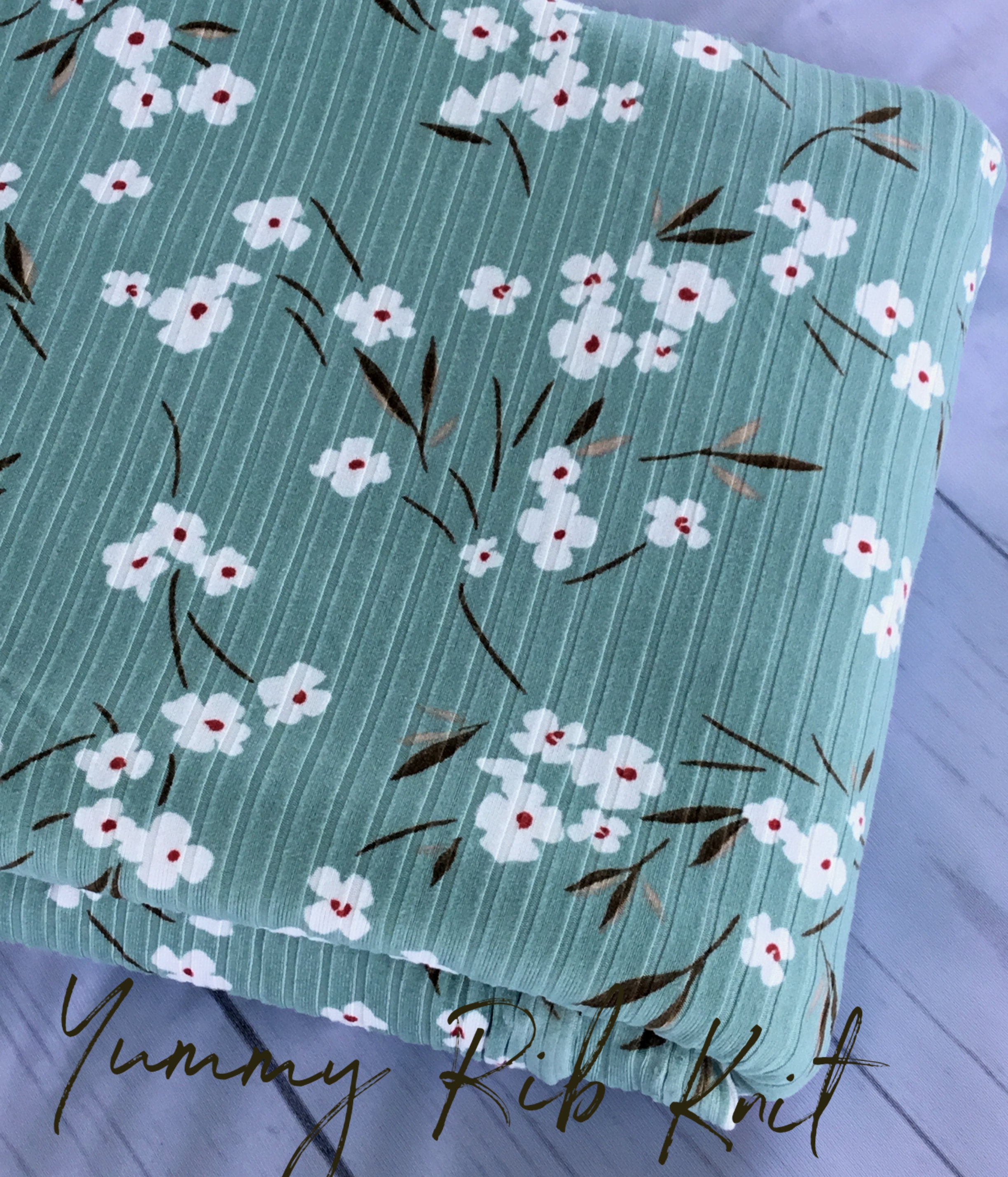 Yummy Rib Knit Fabric By The Yard/ Half Yard Etsy