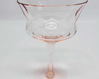 Tiffin-Franciscan #15028 Pink Diamond Optic stemware