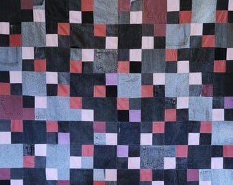 Quilt - Upcycled Denim - 5 feet - Madison