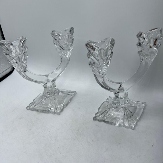 オナークリスタル ダブルキャンドルホルダー 2個セット - Etsy 日本