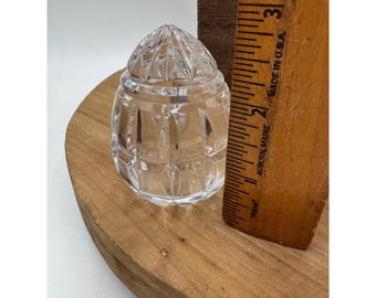 Huevo de cristal transparente, cristal tallado, cristal de plomo