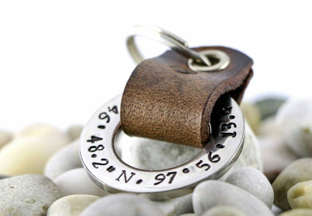 Valentines Day,keychain for Men,keychain Personalized,handstamped ...