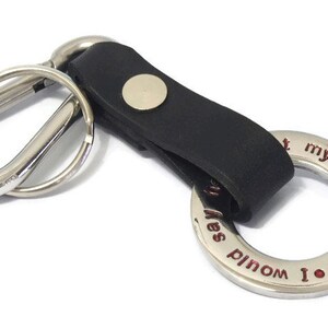 Personalized key chain,Mens Keychain,Custom Keychain,Silver Keychain,Christmas Keychain,Personalized Gift,Bulk Order,leather key fob