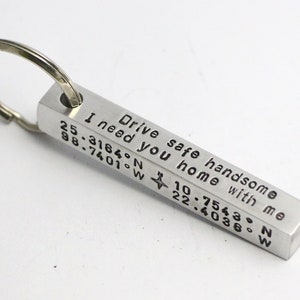 Stainless Steel Keychain | Custom Engraved Key Chain Personalized Gifts for Him | Best Friend Gifts Birthday Gift Boyfriend Christmas Gift