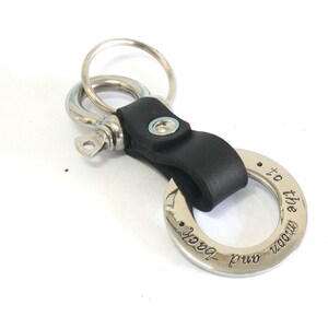 Hand Stamped Keychain - Personalized Keychain - Key Ring - Personalized Key Chain - Personalize Key Ring - Key Ring - Personalized Key Ring