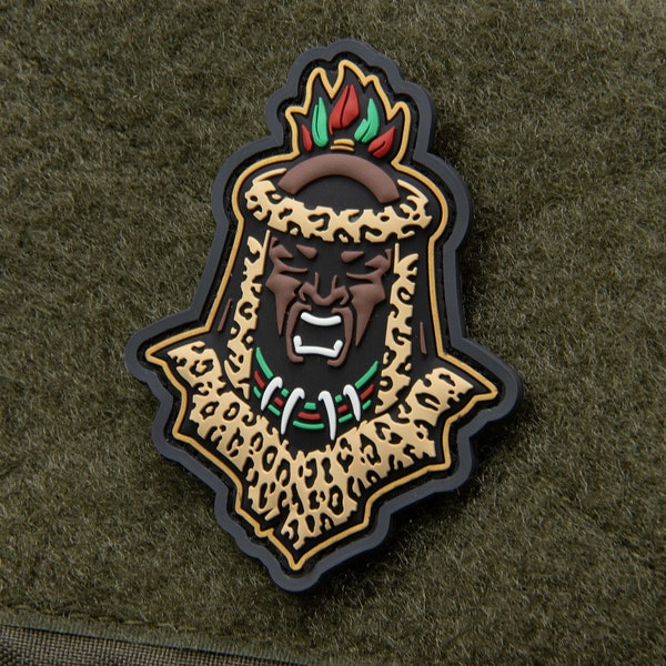 Zulu Warrior Head - (PVC) Morale Patch