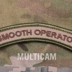 Smooth Operator Patch: Military Style Morale Tab (3.25" x 1.1")