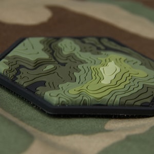Topographic Map - (PVC) Morale Patch