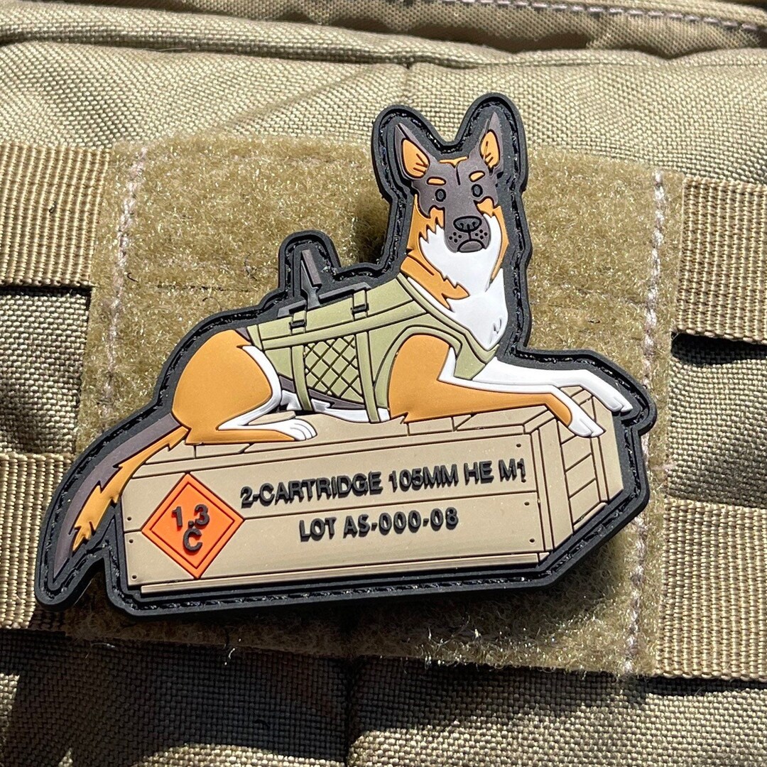 German Shepherd Tactical Dog PVC Patch Etsy