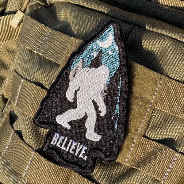 Ik geloof Bigfoot Sasquatch - geborduurd moreel patch