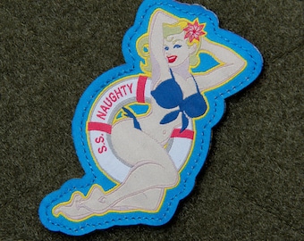 SS Naughty PinUp - Embroidered Morale Patch