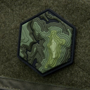 Topographic Map - (PVC) Morale Patch