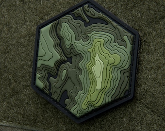 Topographic Map - (PVC) Morale Patch