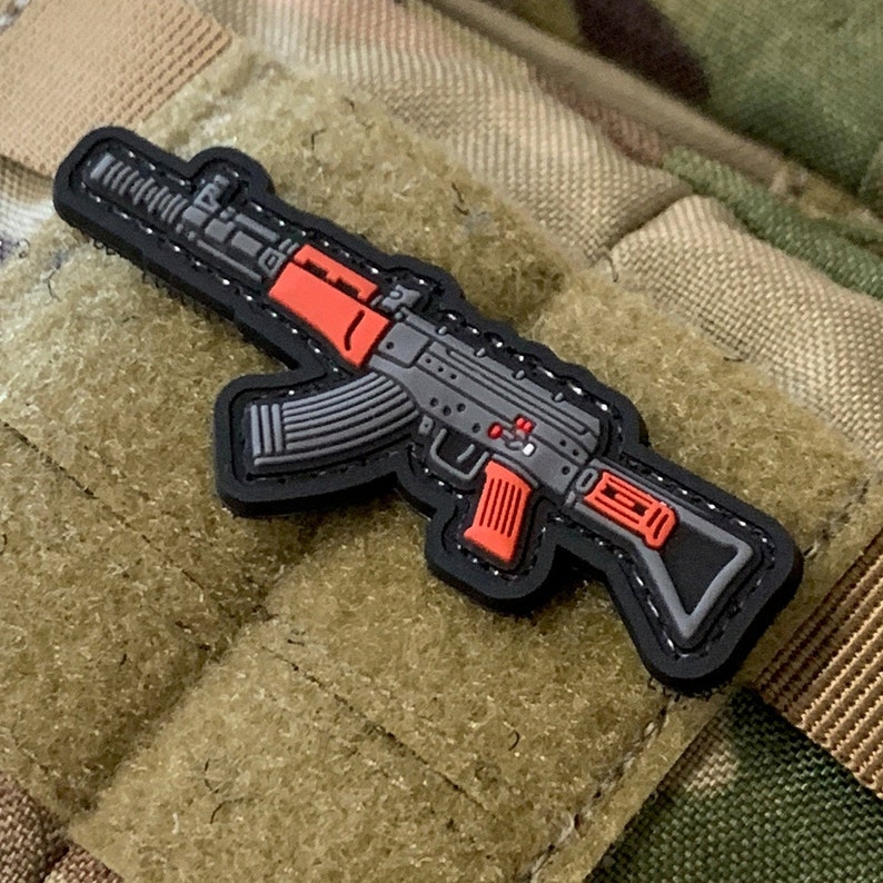 Mini Gun Series PVC Morale Patch Type 81 Black