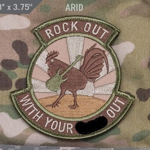 Rock Out With Your C**k Out - Embroidered Morale Patch