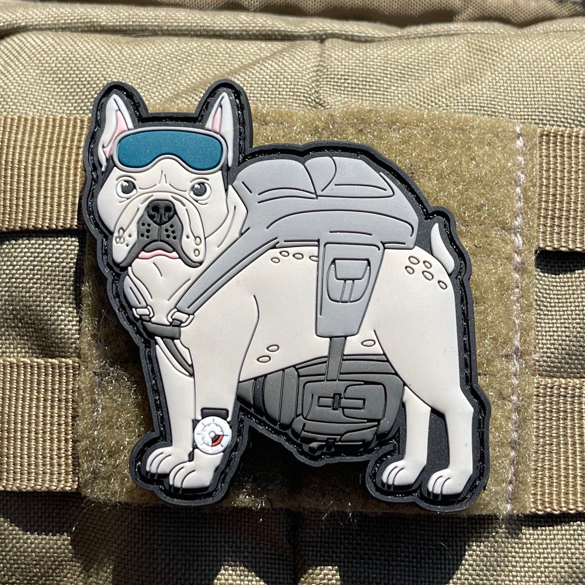 Buy Frenchie Paratrooper French Bulldog PVC Morale Patch Online in