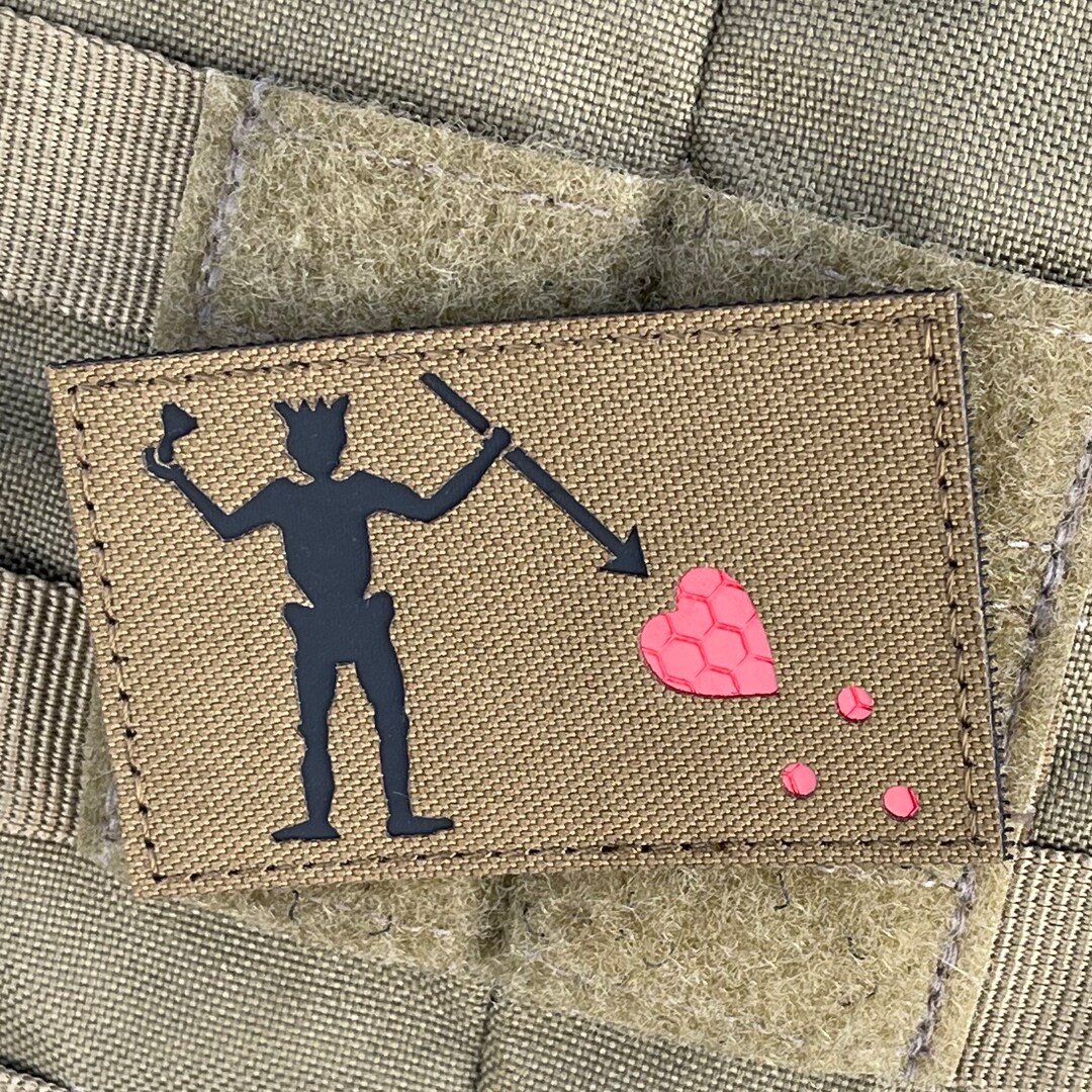 Blackbeards Flag Reflective Morale Patch Etsy