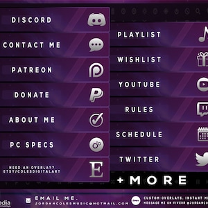 Purple Cosmos - Profile Panel Package