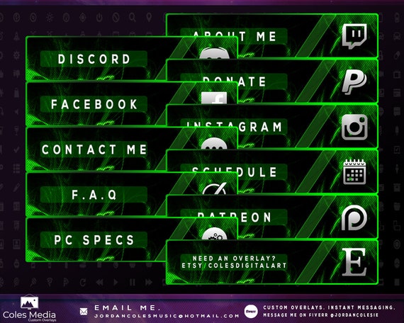 Razer Green Profile Panel Pack Etsy