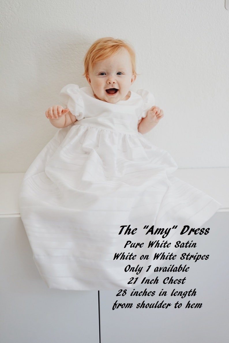 blessing with bloomers The Amy Dress for baby christening baptism