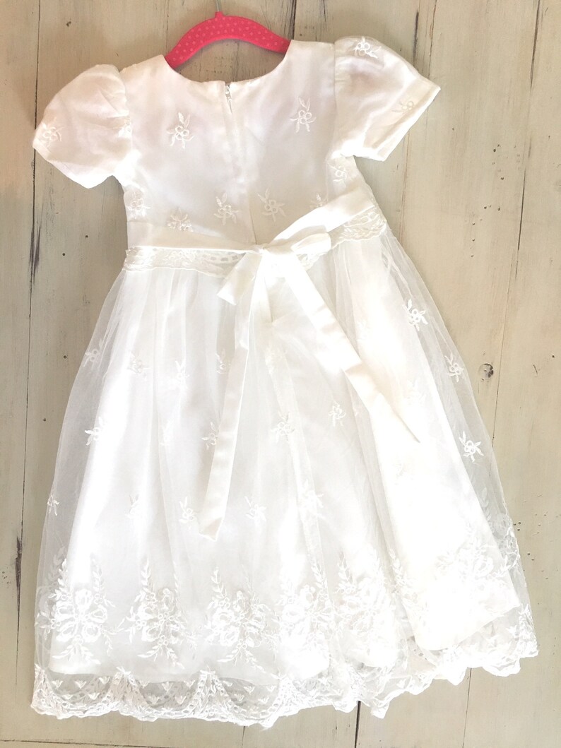 includes bonnet baptism blessing Kennedy Dress for baby christening