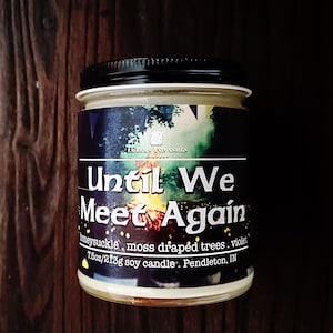Until We Meet Again | Honeysuckle, Moss Draped Trees + Violet | Fandom Video Game Baldur&#39;s Gate 3 Astarion Gale Shadowheart Soy Candle