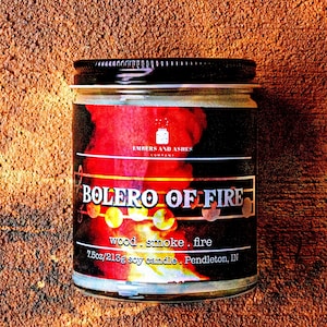 Bolero of Fire | Wood, Smoke + Fire | Fandom Video Game The Legend of Zelda TLOZ Ocarina of Time Temple Bolero of Fire Soy Candle