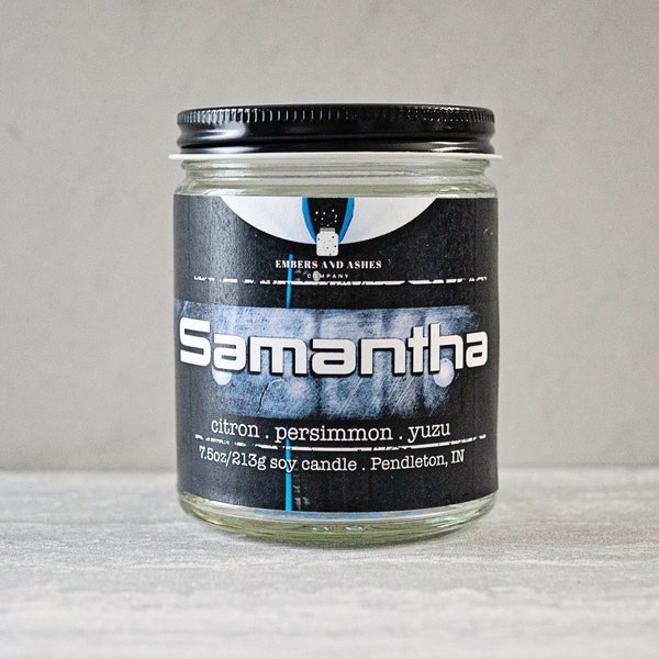 Samantha | Citron, Persimmon + Yuzu | Fandom Geek Video Game Mass Effect Samantha Traynor Inspired Soy Candle