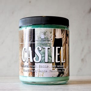 Castiel | Coastal Mist, Ozone + Red Woods | Fandom Geek Supernatural Castiel Cass Dean Sam Winchester Inspired Soy Candles