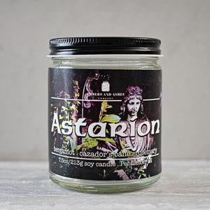 Astarion | Bergamot, Cazador&#39;s Bane + Rosemary | Fandom Video Game Character Baldur&#39;s Gate 3 Soy Candle
