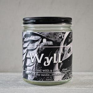 Wyll | Amber, A Deal with a Devil + Steel | Fandom Video Game Character Baldur&#39;s Gate 3 Soy Candle