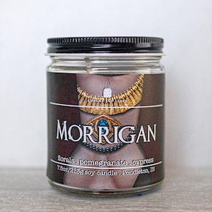 Morrigan | Florals, Pomegranate + Cypress  | Fandom Geek Video Game Dragon Age Witch of the Wilds Inspired Soy Candles
