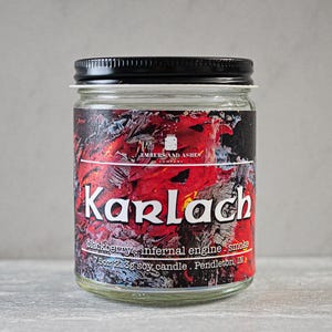 Karlach | Blackberry, Infernal Engine + Smoke | Fandom Video Game Character Baldur&#39;s Gate 3 Soy Candle