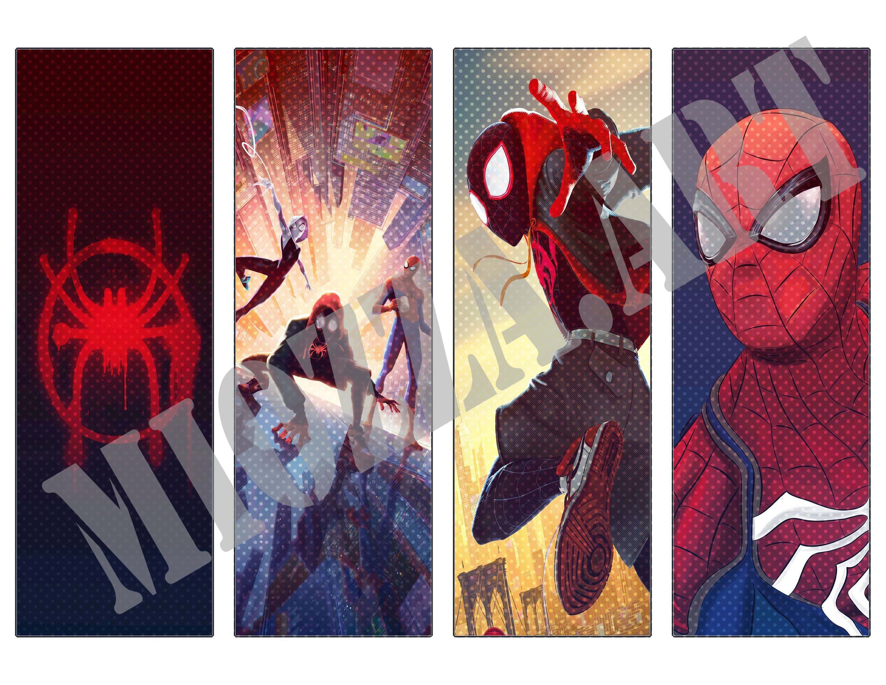 spiderman printable pdf bookmarks digital download etsy australia