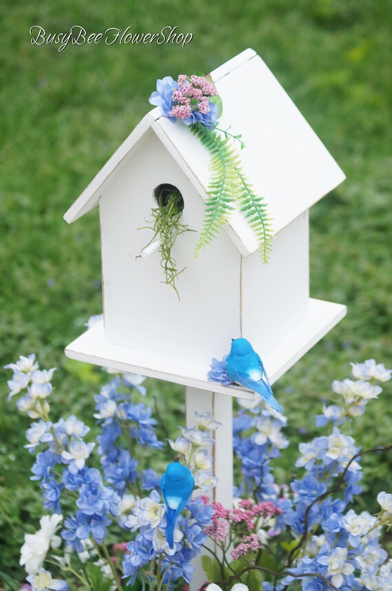 Details about / Whimsical Spring Flower /& Birdhouse NEW