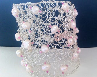 Pink Pearls Bracelet