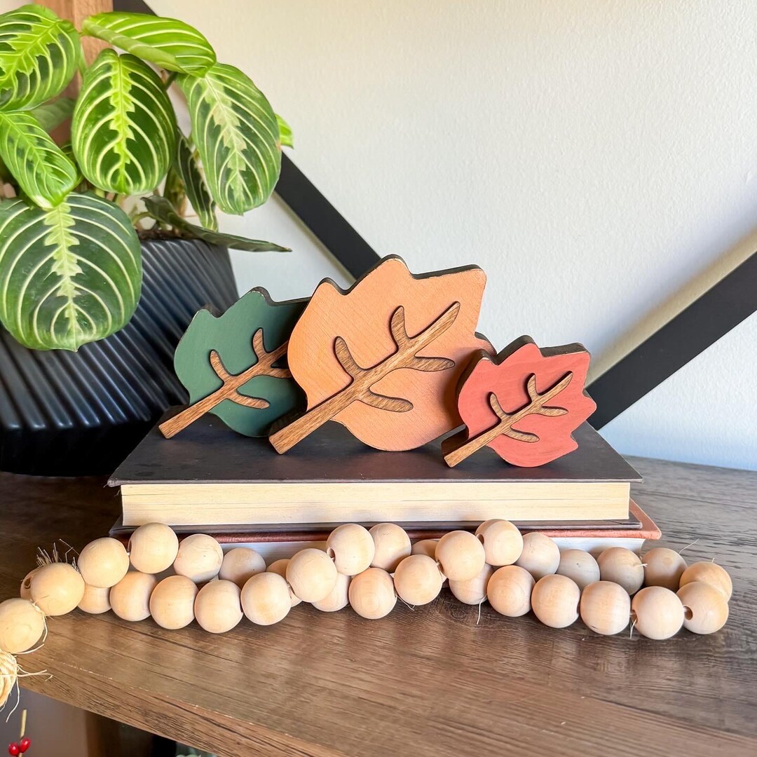 Autumn Leaves- CNC Cut, Laser Cut, Wooden Pieces, Fall Decor, Autumn ...
