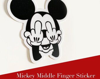 Mickey middle finger | Etsy
