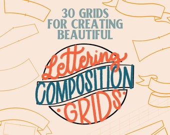 Procreate Grid Builder | Lettering Grids | Lettering Compositions | Instant Download | Procreate Brushes | Digital Download| iPad lettering