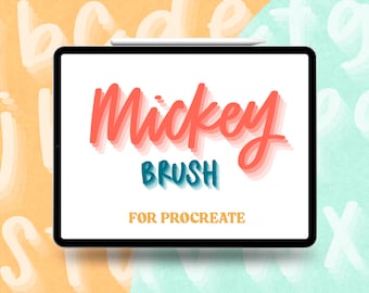 Shadow Procreate Brush: Calligraphy Lettering (Digital Download)