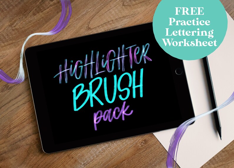 Procreate Highlighter Brush Pack Procreate Brush learn Etsy
