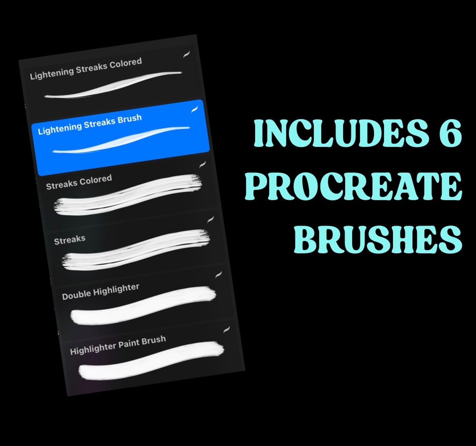 Procreate Highlighter Brush Pack Procreate Brush learn Etsy