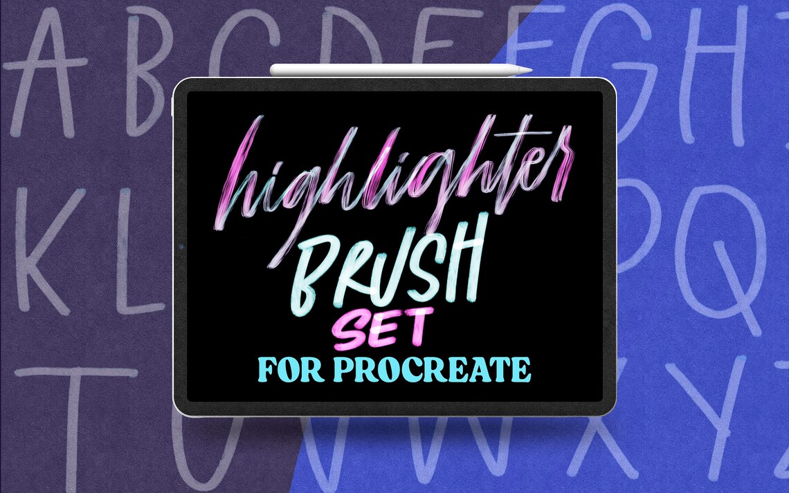 Procreate Highlighter Brush Pack Procreate Brush learn Etsy