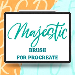 Majestic Calligraphy Brush: Pressure Sensitive Procreate Brush (Digital Download)