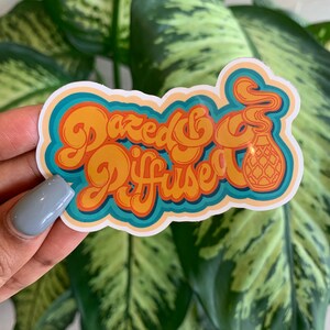 Dazed and Diffused Sticker Tumblr Stickers essential Oil Label Diffuser ...