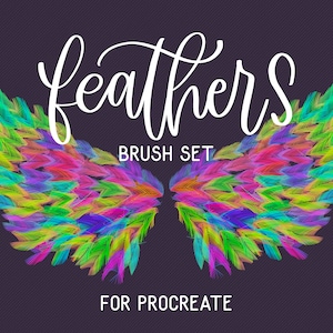 Feather Procreate Brush | procreate stamp brushes | Instant Download | Calligraphy Brush | Digital Download | iPad lettering
