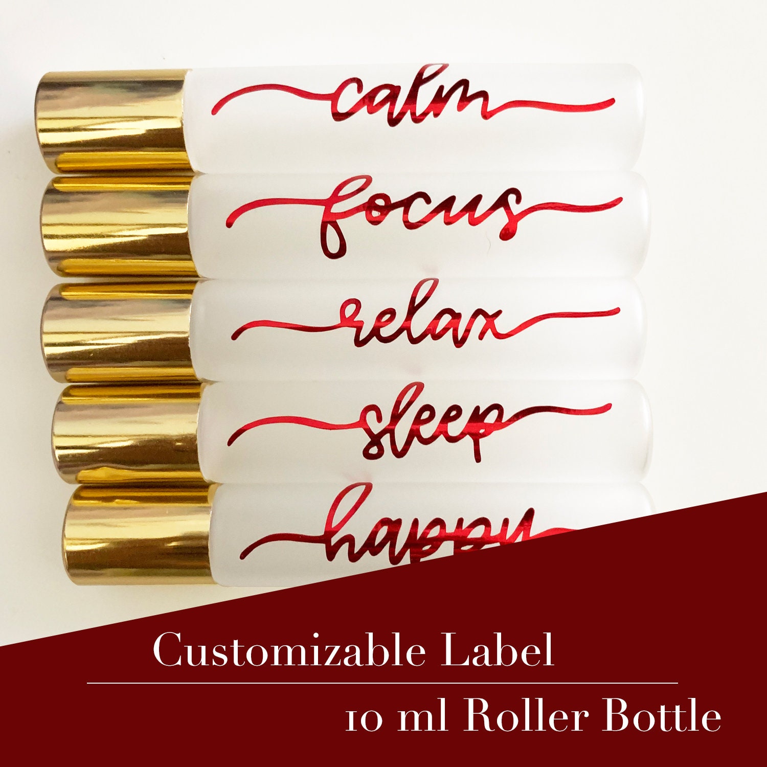 10ml Roller Bottle Labels Customizable Essential Oil Labels Etsy